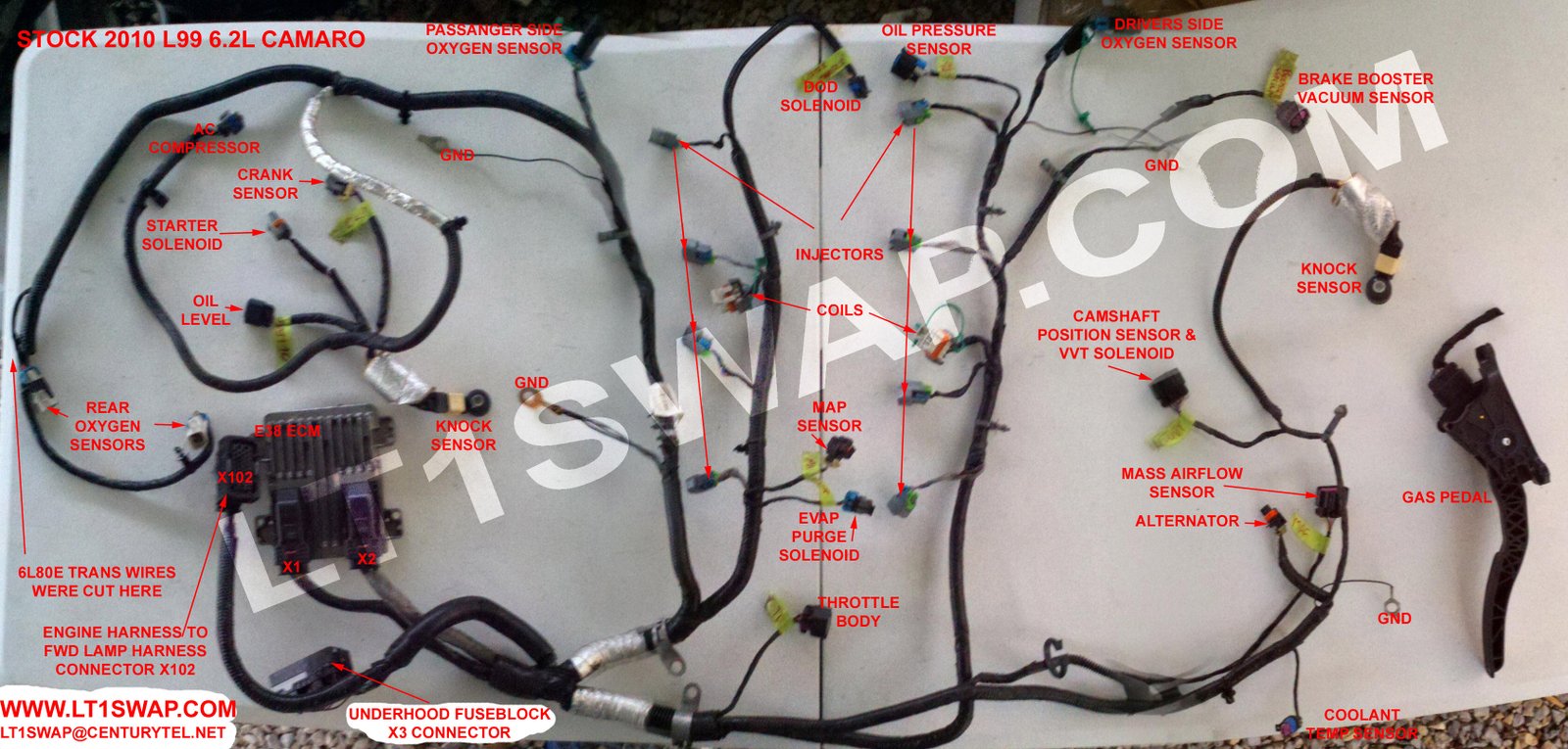 swap wiring harness rewire service ls1 ls2 6.2,6.0,5.7,5.3,4.8,lt1.